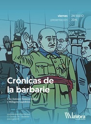"Crónicas de la barbarie" con Antonio Somoza (autor) y Milagros Lapedriza