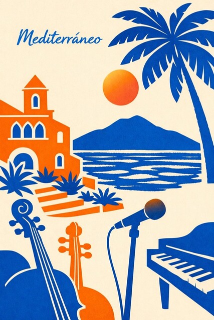 Música en la plaza con "Mediterráneo"