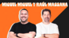 Miguel Miguel y Raúl Massana en la carpa del Circo Quimera