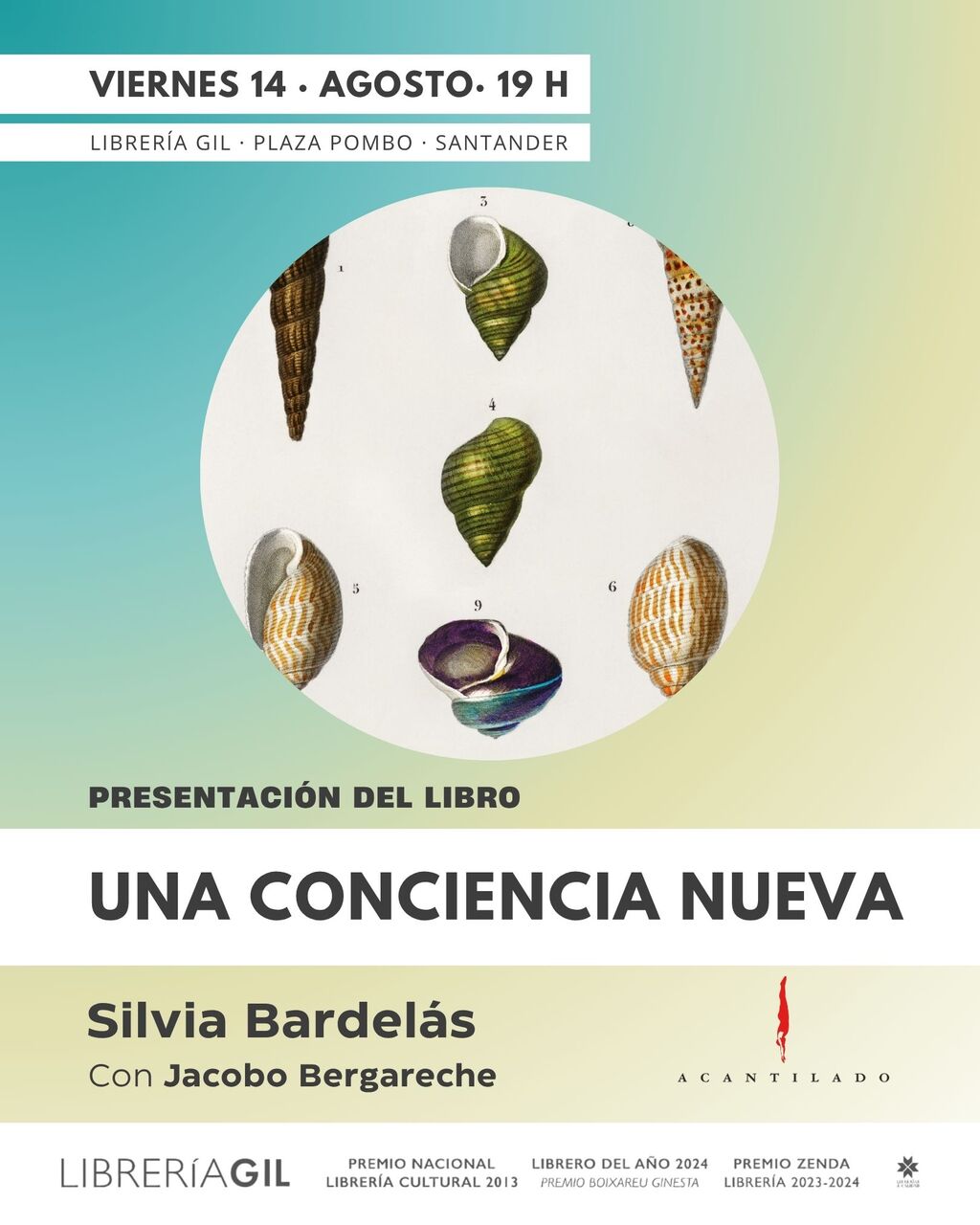 Presentación del libro "Una conciencia nueva", de Silvia Bardelás