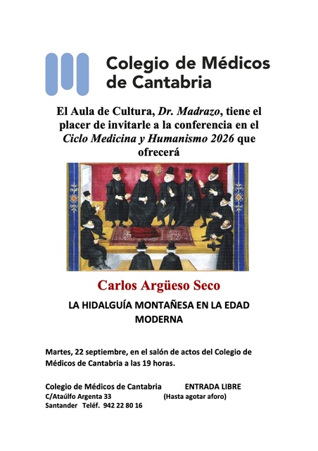"La hidalguía montañesa en la Edad Moderna", por Carlos Argüeso Seco