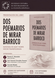 Presentación del libro "Dos poemarios de mirar barroco", de Ramón E. Mandado