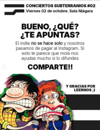 Conciertos Subterranios: Micropena y Campo Grande