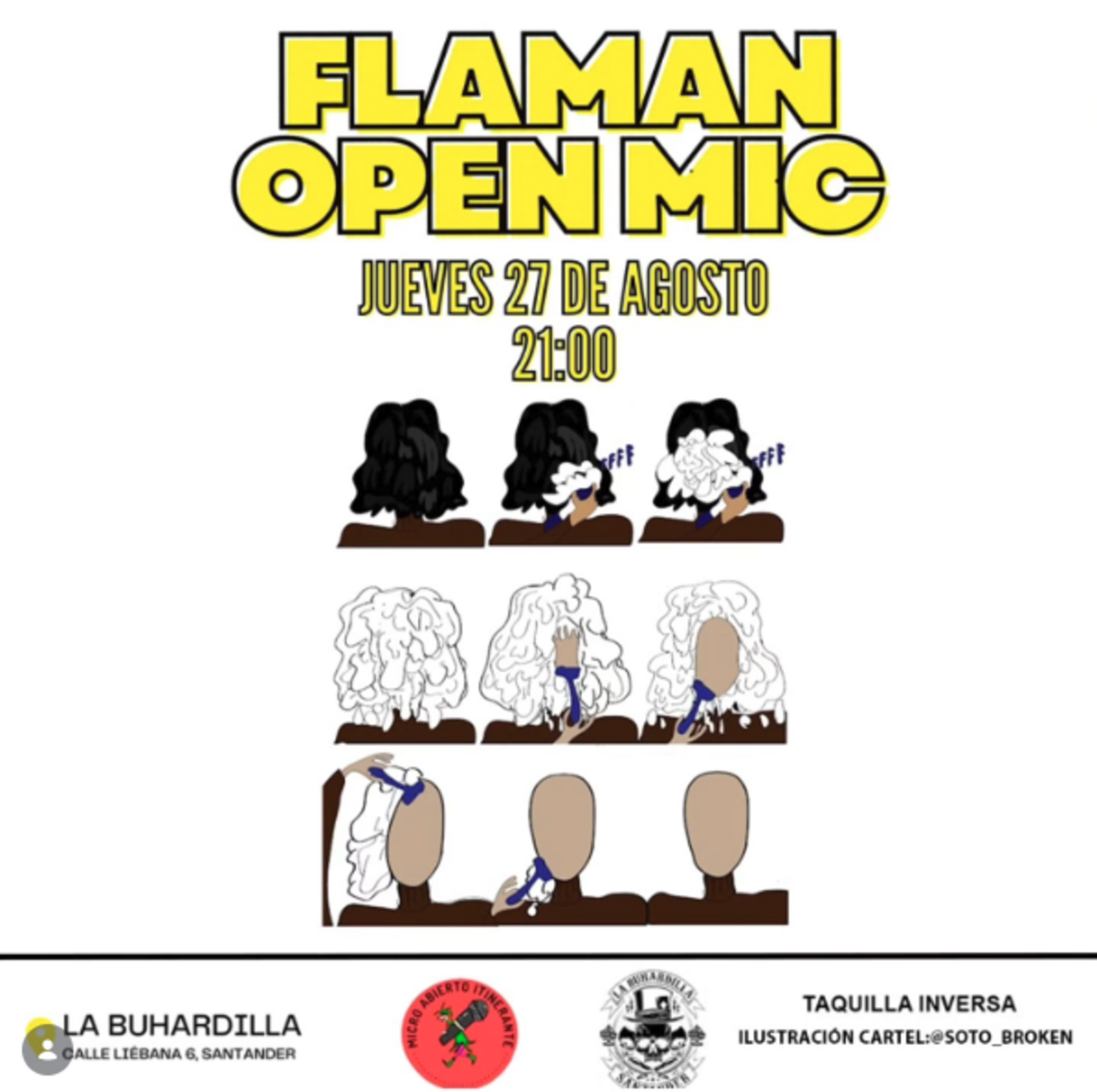 Flaman Open Mic. Club de comedia