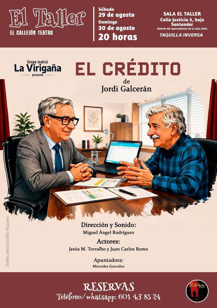 El Grupo Teatral La Virigaña estrena "El Crédito", de Jordi Galceran