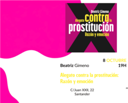 Beatriz Gimeno presenta su libro "Alegato contra la prostitución: Razón y emoción"