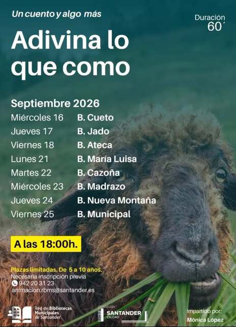 "Adivina lo que como", actividad de animación a la lectura