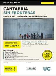 Mesa redonda "Cantabria sin fronteras: inmigración, convivencia y derechos humanos"