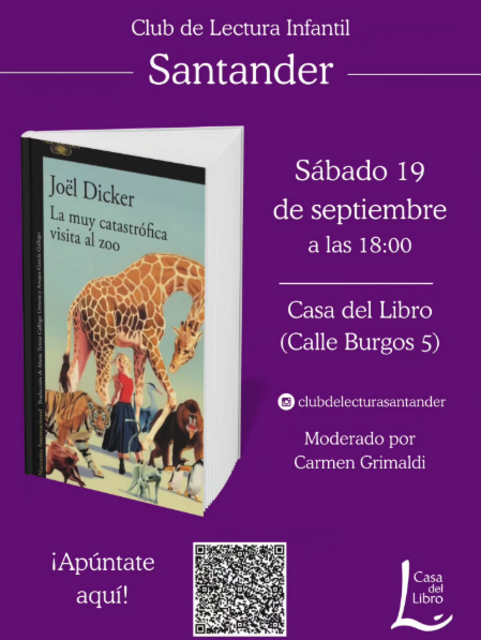 Club de lectura infantil: "La muy catastrófica visita al Zoo"