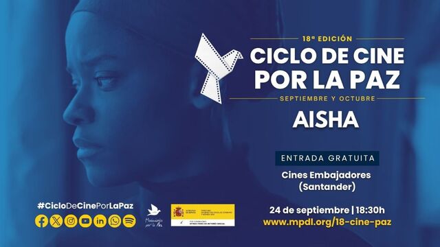 18º Cine por la Paz en Santander: proyección de la película "Aisha" + coloquio