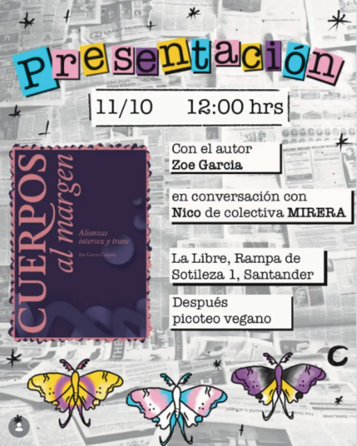Presentación del libro "Cuerpos al margen", con Zoe García