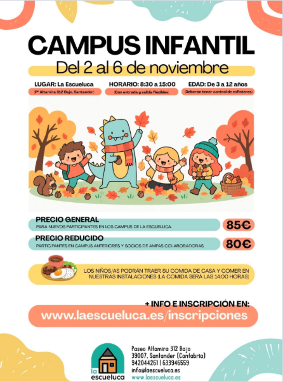 Campus infantil de noviembre en La Escueluca