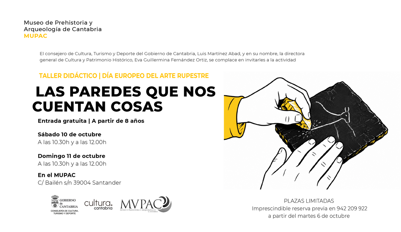 "Las paredes que nos cuentan cosas", actividad infantil por el Día del Arte Rupestre