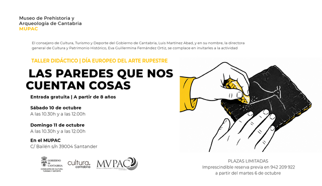 "Las paredes que nos cuentan cosas", actividad infantil por el Día del Arte Rupestre