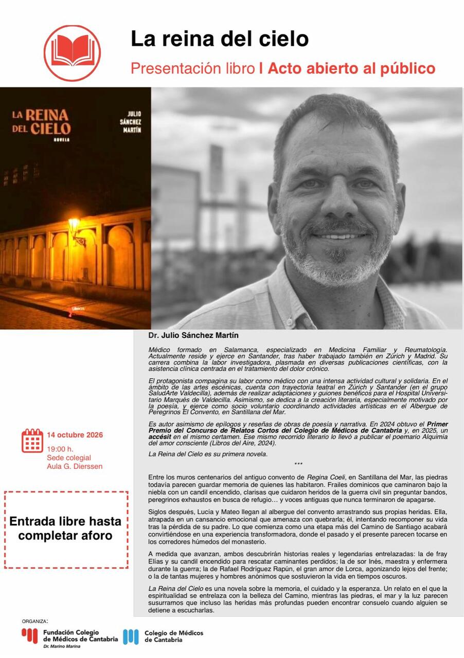 Presentación de la novela "La Reina del Cielo", de Julio Sánchez