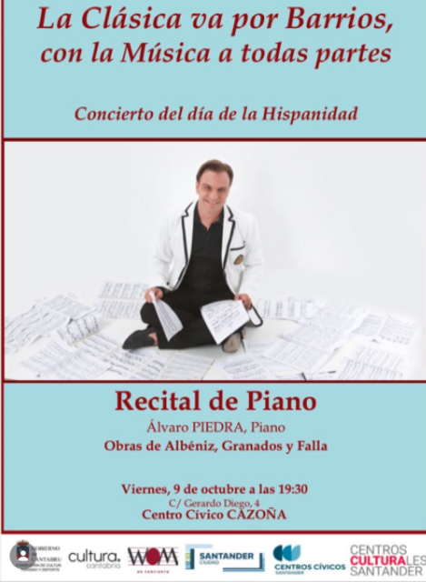 La Música va por Barrios: recital de piano por el Día de la Hispanidad