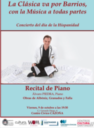 La Música va por Barrios: recital de piano por el Día de la Hispanidad