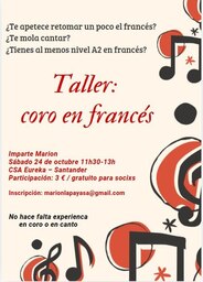Taller: Coro en francés