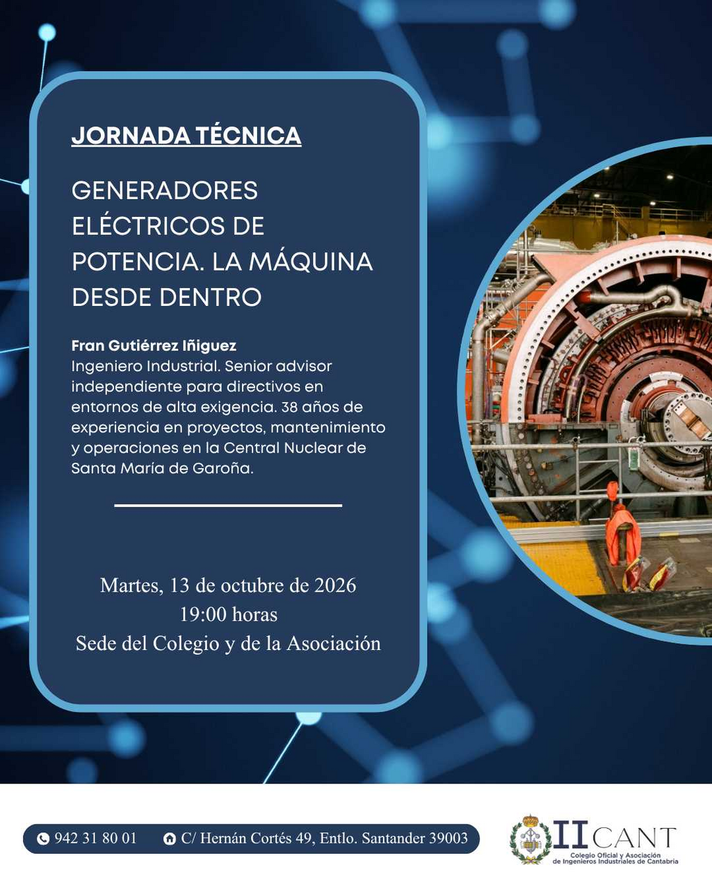 "Generadores eléctricos de potencia. La máquina desde dentro", por Fran Gutiérrez Iñiguez