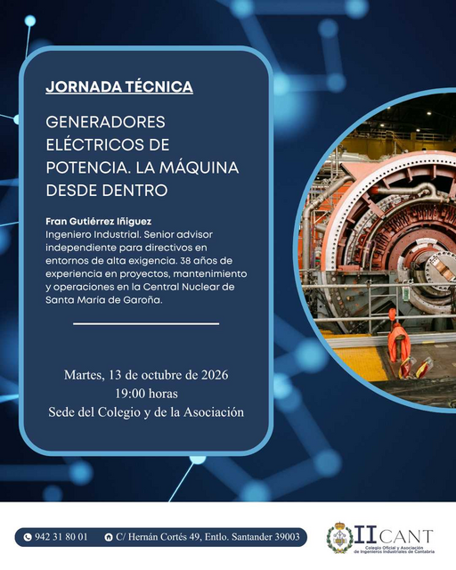 "Generadores eléctricos de potencia. La máquina desde dentro", por Fran Gutiérrez Iñiguez