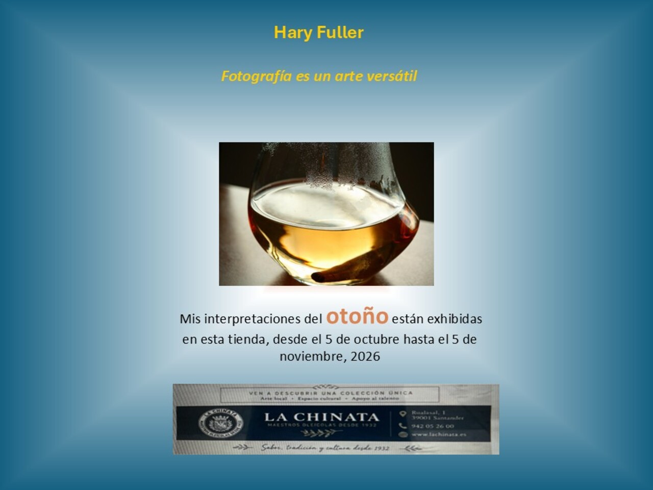Hary Fuller muestra sus interpretaciones del otoño