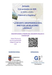 Jornada "La reciente jurisprudencia en el ámbito de las relaciones laborales"