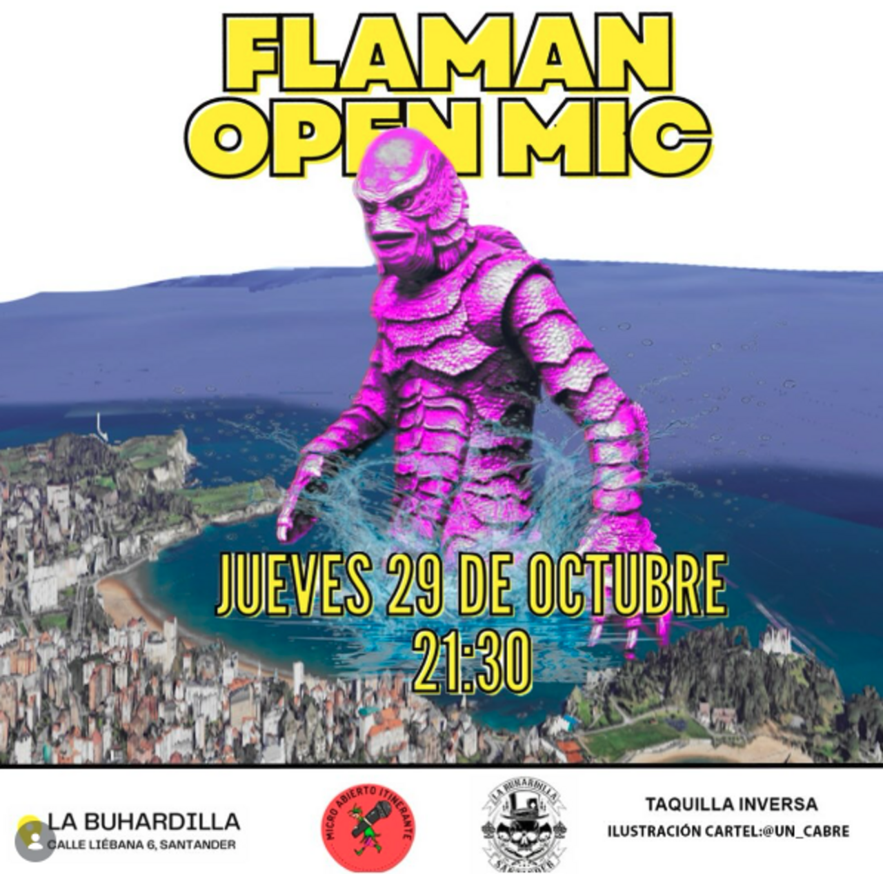 Flaman Open Mic. Club de comedia
