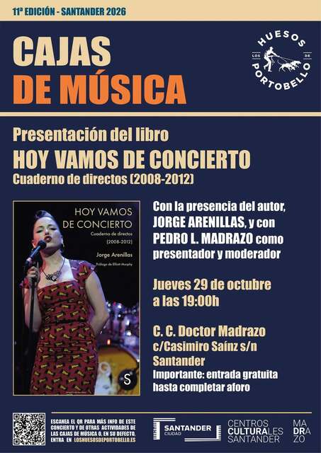 Presentación del libro "Hoy vamos de concierto: Cuaderno de directos (2008-2012)"