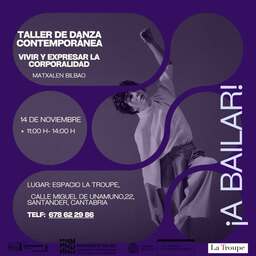 "Vivir y pensar la corporalidad", taller de danza contemporánea con Matxalen Bilbao