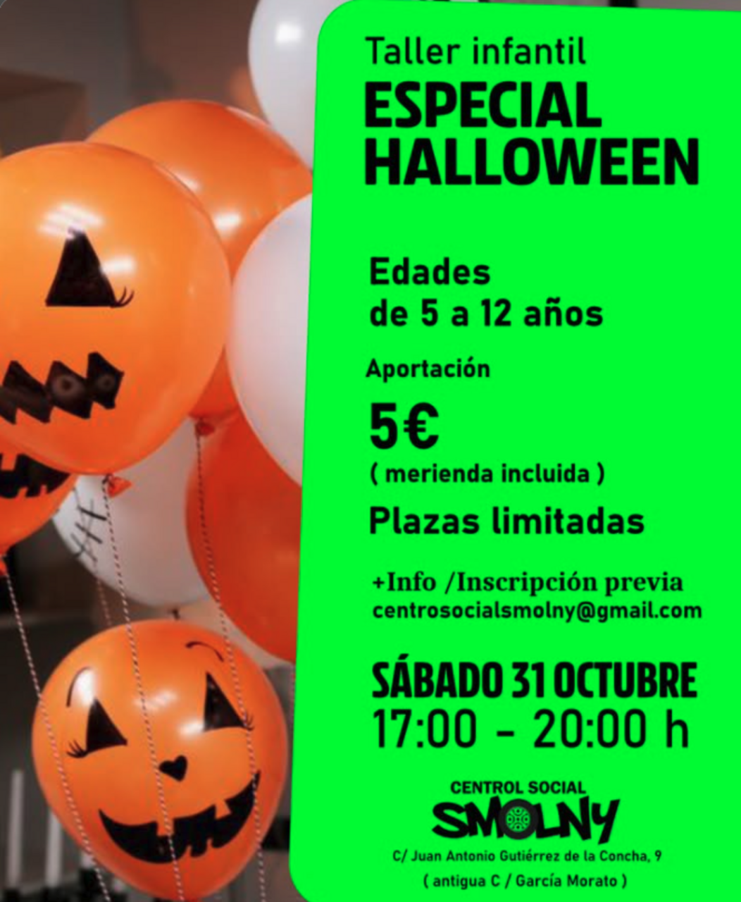 Taller infantil especial Halloween