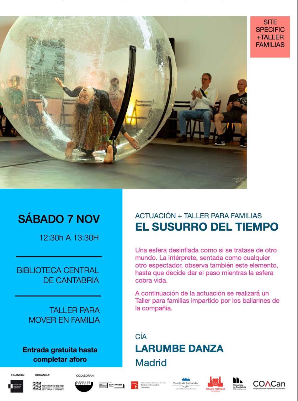 "El susurro del tiempo", actuación y taller para familias