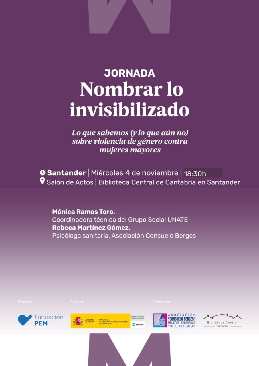 Mónica Ramos Toro aborda en "Nombrar lo invisibilizado" la violencia de género contra mujeres mayores
