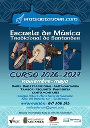 Escuela de Música Tradicional de Santander. Inscripciones para el curso 2026-2027