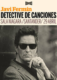 Javi Fermín en directo presentando "Detective de canciones"