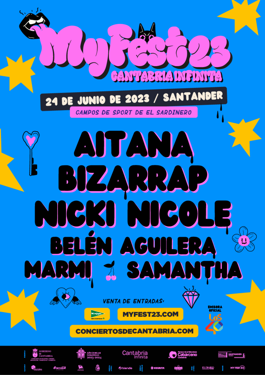 Aitana, Bizarrap y Nicki Nicole encabezan el My Fest Cantabria Infinita 2023