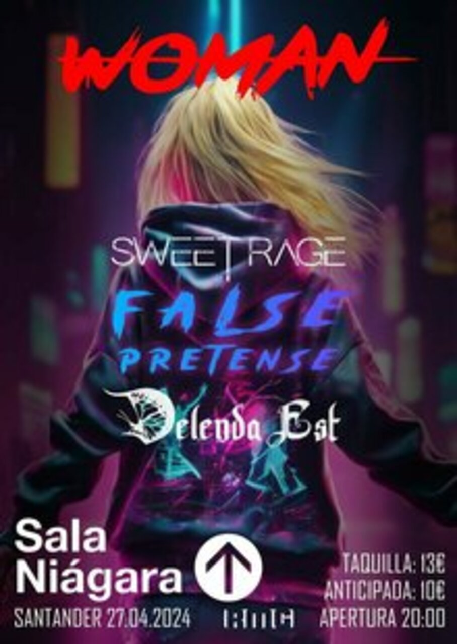 Sweet Rage, False Pretense y Delenda Est en concierto