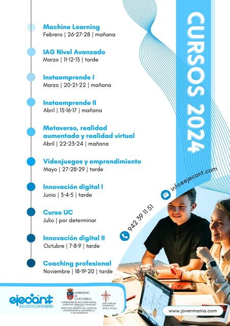 Programación formativa de la Escuela Juventud Emprendedora de Cantabria, Ejecant