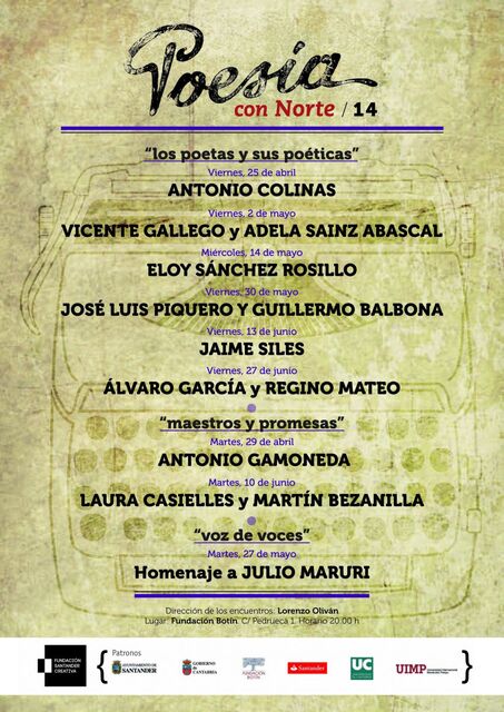 13 poetas, entre ellos el premio Cervantes Antonio Gamoneda, en la tercera edición del festival