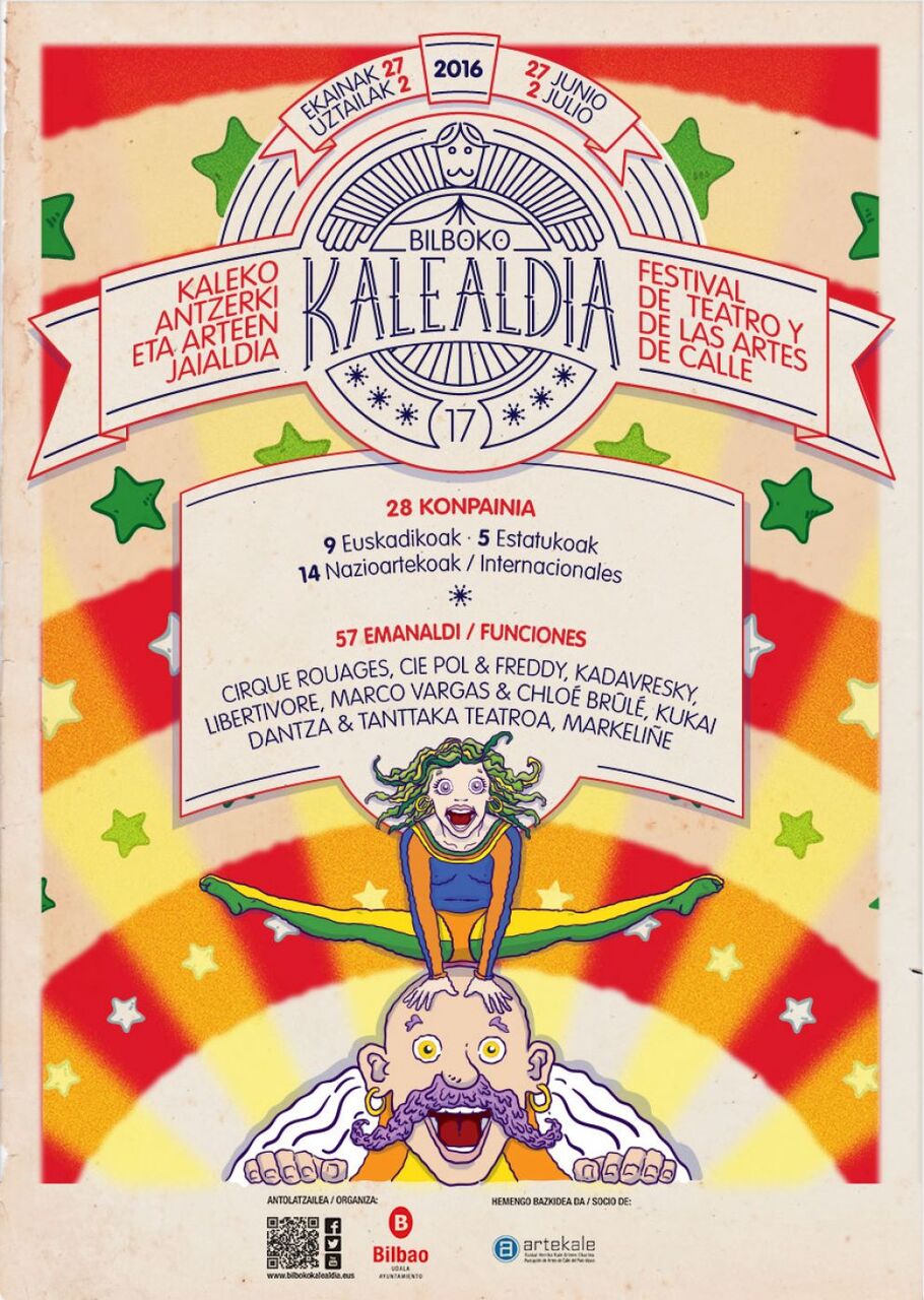 Profesionales del circo, el teatro y la danza pueden inscribirse en los talleres gratuitos que organiza 'Tan cerca' dentro del Bilboko Kalealdia