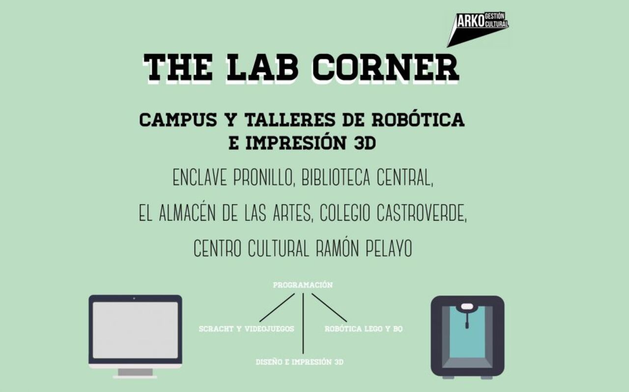 'The Lab Corner' acercará la robótica y la impresión 3D a niños de 6 a 16 años en Pronillo