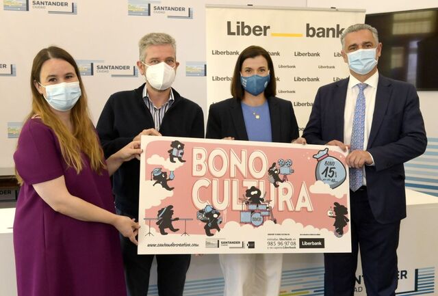 El Bono Cultura, ya disponible en los canales de venta de Liberbank, se podrá canjear en 26 comercios