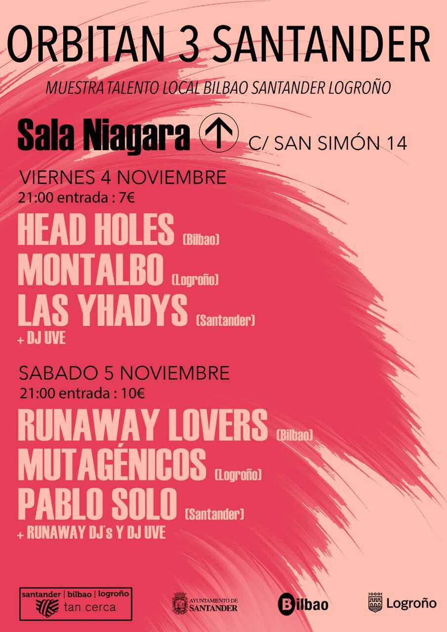 La sala Niágara acoge el festival ‘Orbitan 3’ para mostrar el talento musical local de Santander, Bilbao y Logroño