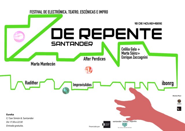 Creadores de Santander, Bilbao y Logroño improvisan este sábado en Eureka dentro del festival “De Repente”