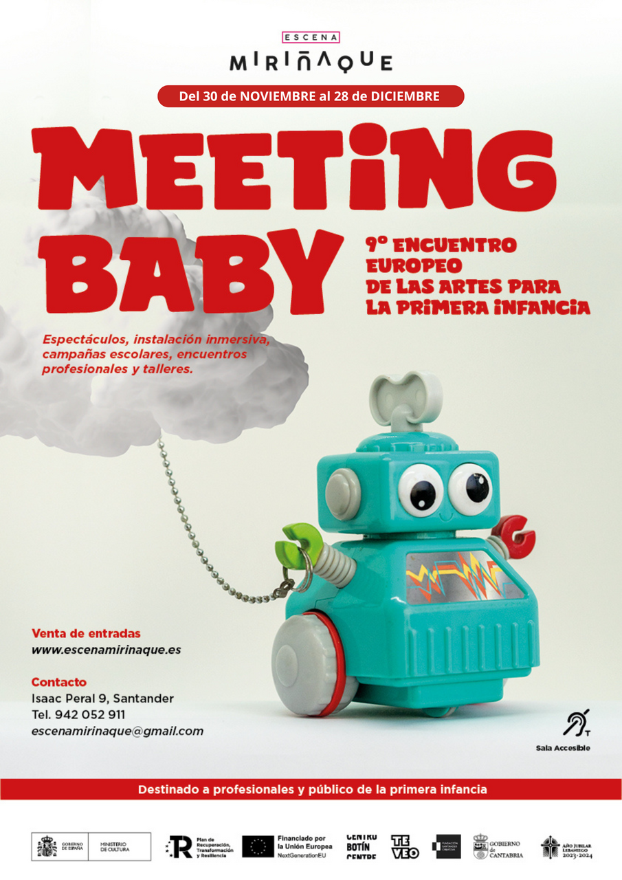 El ciclo Meeting Baby, dirigido a niñas y niños de cero a seis años, exhibirá cinco espectáculos del 30 de noviembre al 28 de diciembre en Escena Miriñaque