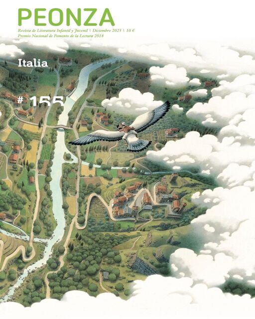 Peonza, uno de los proyectos seleccionados en la convocatoria de subvenciones de la FSC, dedicó su último número de 2025 a la literatura infantil y juvenil italiana