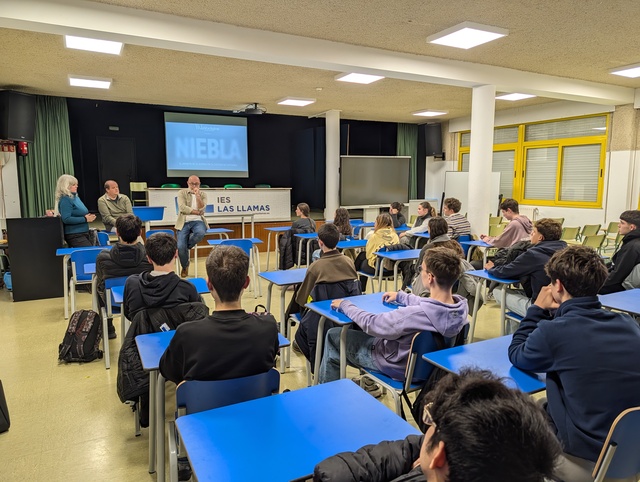 Más de 50 alumnos del instituto Las Llamas vieron el documental “Niebla”, una actividad del ciclo que organiza La Vorágine reconocido en las subvenciones 2025 de la FSC